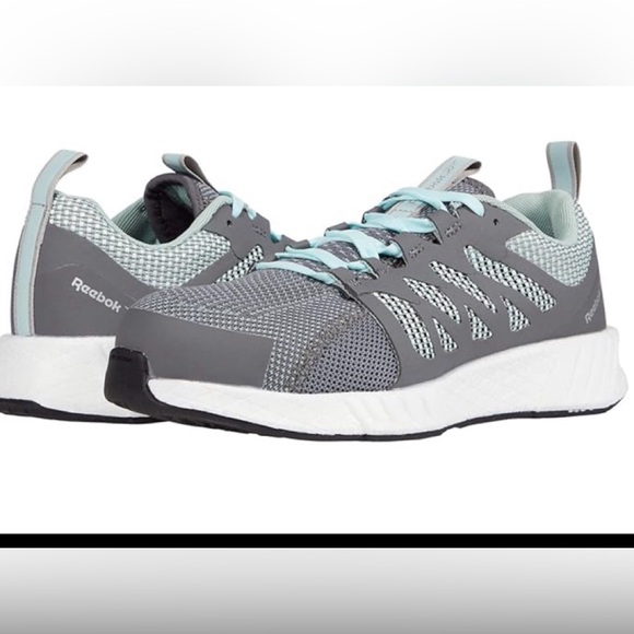 Reebok Shoes - Reebok Women's Work Shoes, Gray/Mint size 7.5